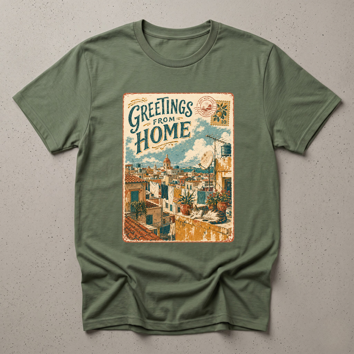 Watermello mockup | Greetings From Home | Military Green