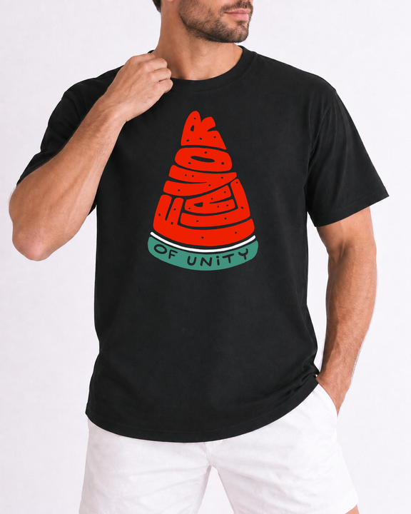 Watermello mockup | TShirt - Flavor of Unity | Black | model