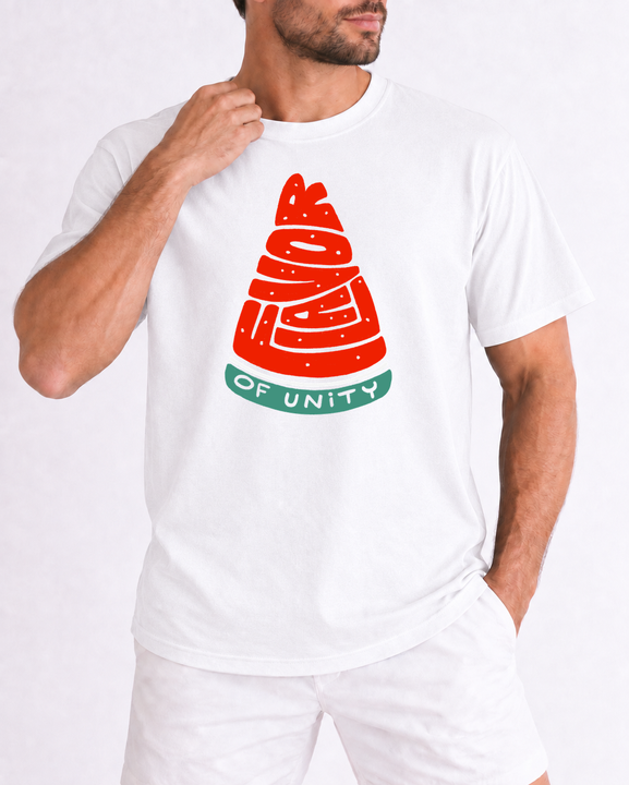 Watermello mockup | TShirt - Flavor of Unity | White | model 2