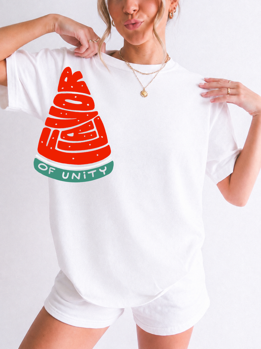 Watermello mockup | TShirt - Flavor of Unity | White | model