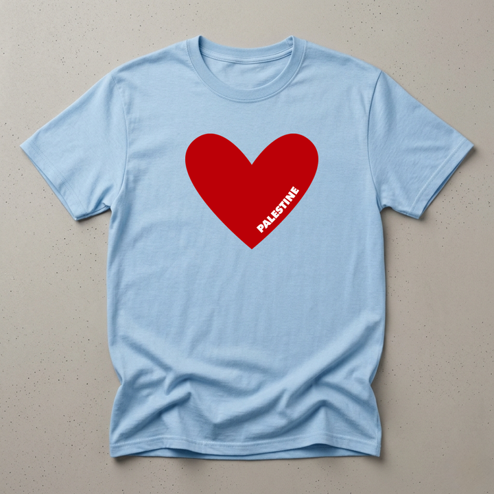 Watermello mockup | TShirt - Pali Heart | Light Blue