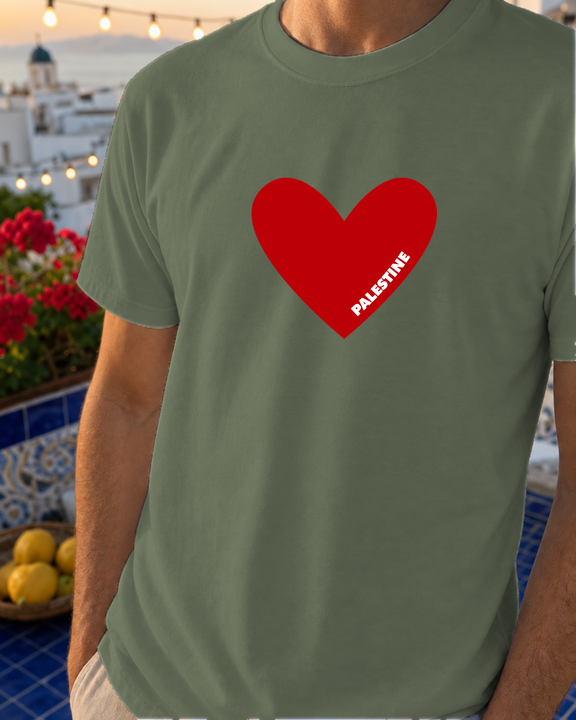 Watermello mockup | TShirt - Pali Heart | Military Green | model