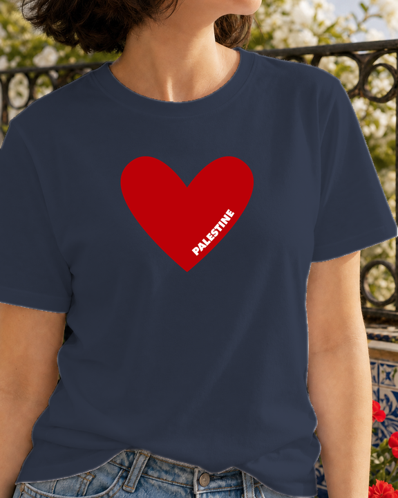 Watermello mockup | TShirt - Pali Heart | Navy | model 2